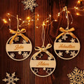 Personalized wooden name ornaments