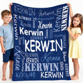 Personalized name blanket