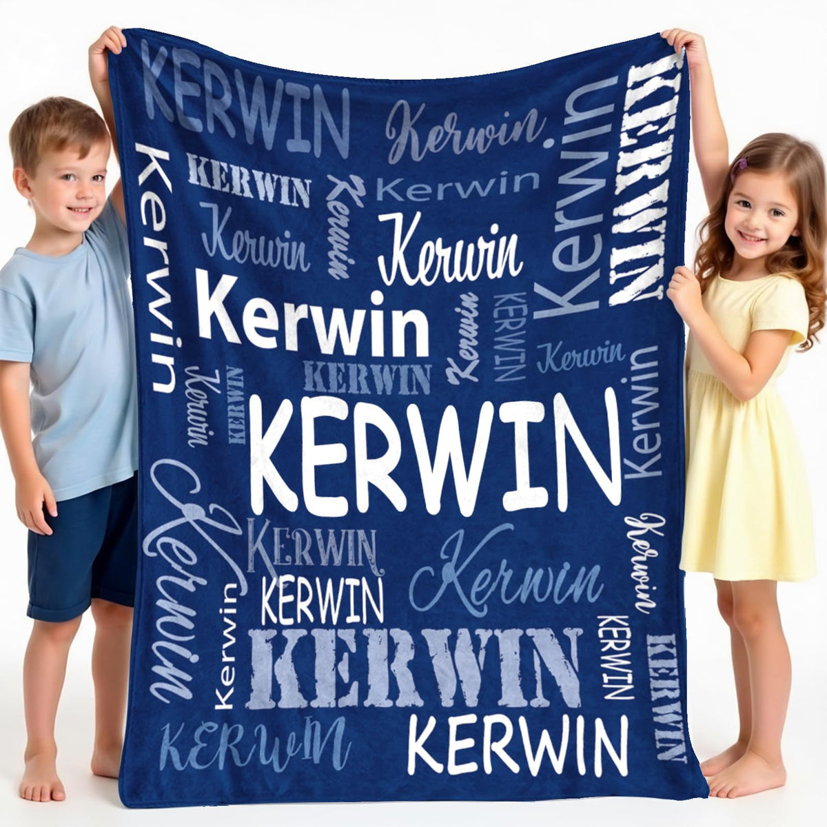 Personalized name blanket