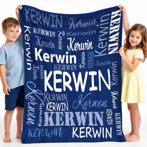 Personalized name blanket